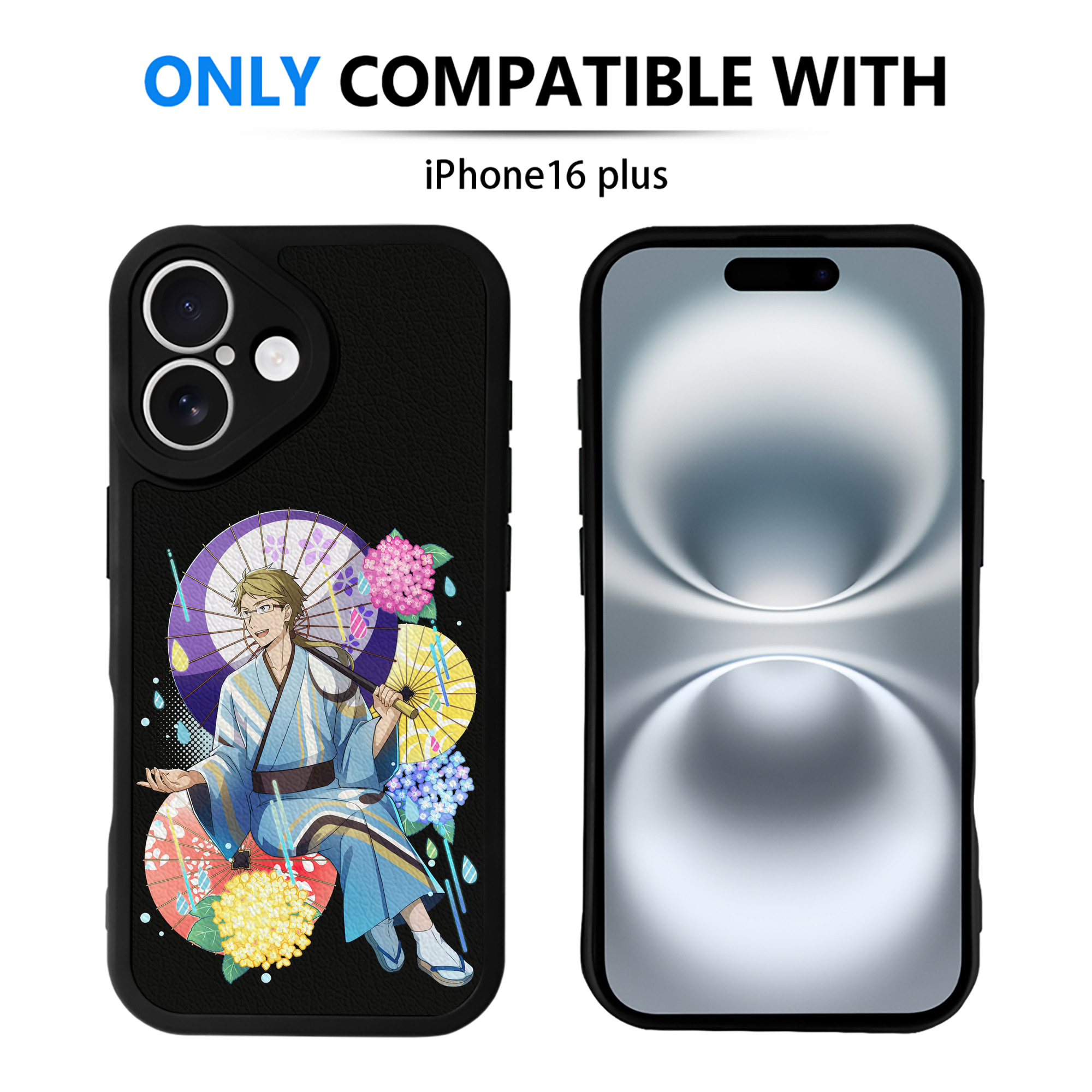 （画像用） 文豪ストレイドッグス Bungo Stray Dogs 【iPhone 16シリーズ対応】シリコンスマホケース（レザー調） 材質：シリコン
